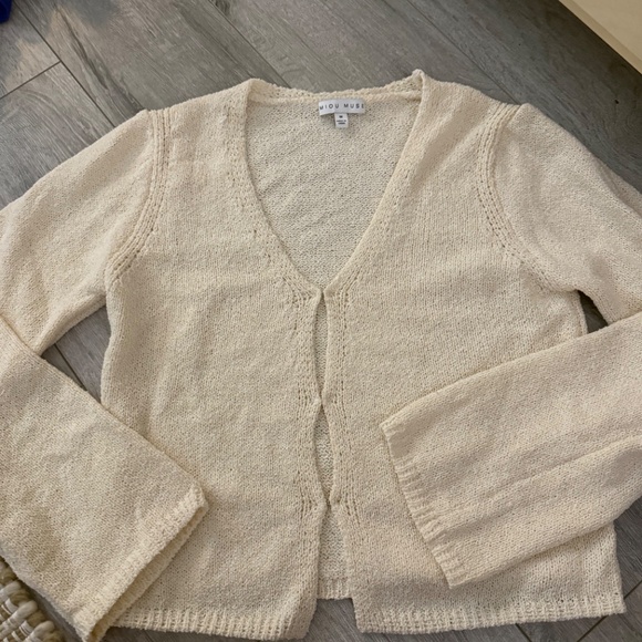 Miou Muse HOOK CLOSURE CARDIGAN - Picture 3 of 4